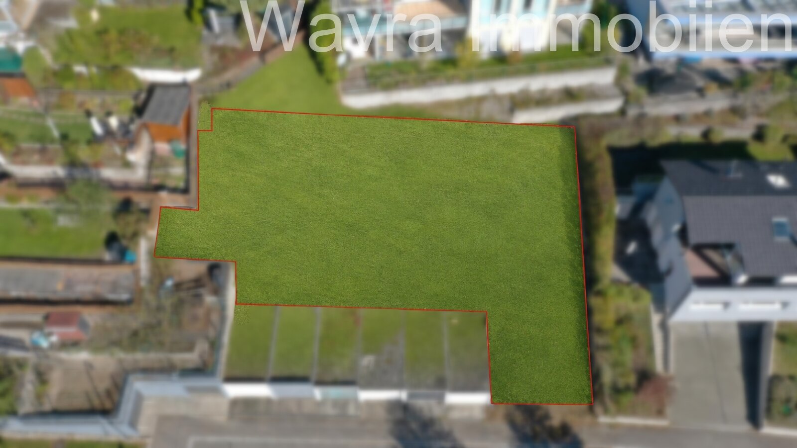 Hangrundstück mit Weitblick in Steinen (DJ1) — Luftaufnahme